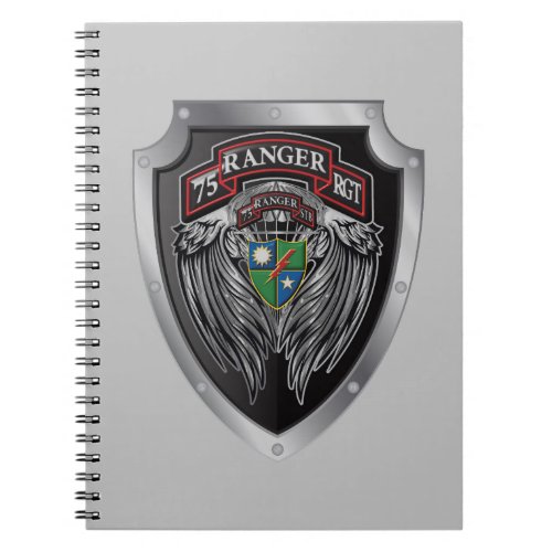 Magnificent STB Bat 75th Ranger Regimental Scroll Notebook