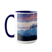 MAGNIFICENT SUNSET Coffee Mug Twilight Blue Pink