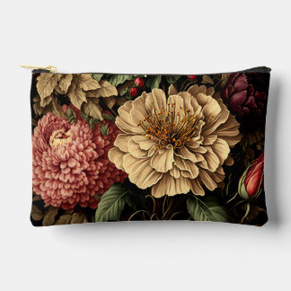 Magnificent Vintage Floral Arrangement  Accessory Pouch