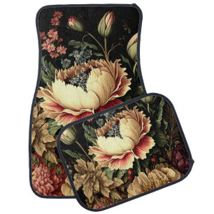Magnificent Vintage Floral Arrangement  Car Floor Mat