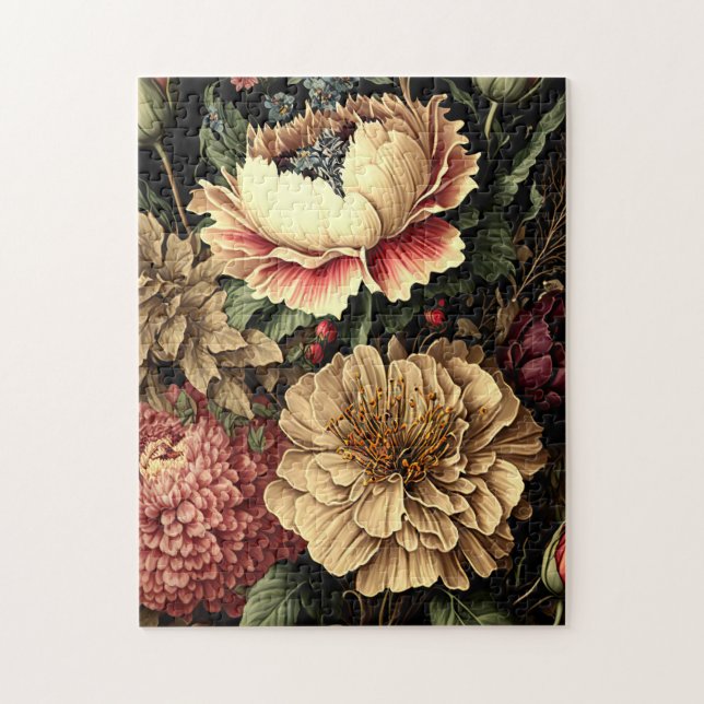 Magnificent Vintage Floral Arrangement  Jigsaw Puzzle (Vertical)