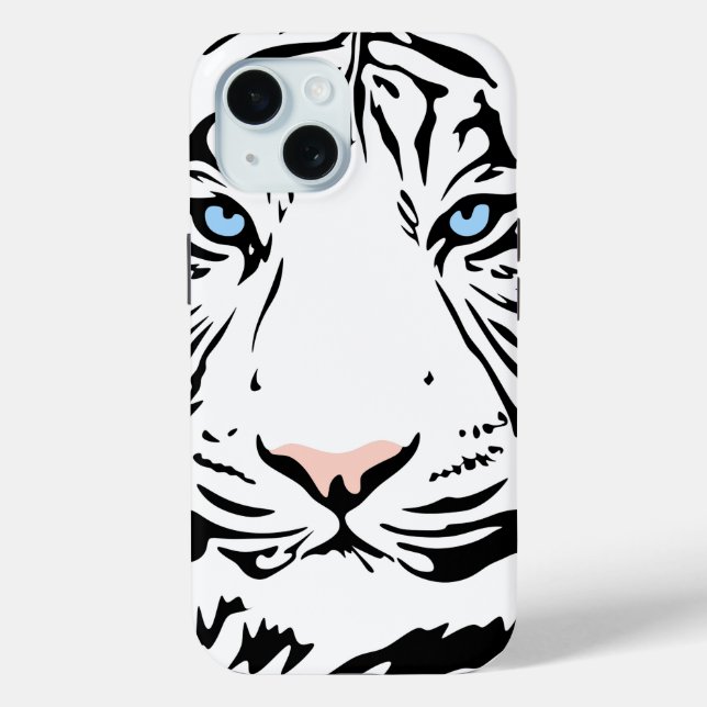 Magnificent White Tiger | Custom iPhone Case (Back)