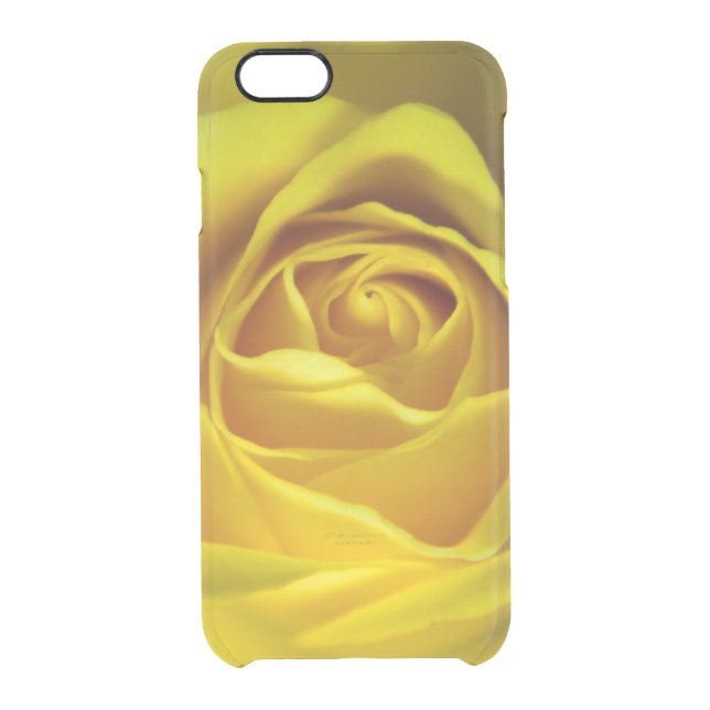 Magnificent yellow rose macro picture uncommon iPhone case (Back)