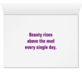 Magnificient Lotus Greeting Card (Inside Horizontal (Bottom))