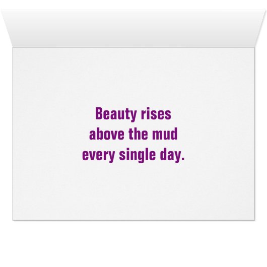 Magnificient Lotus Greeting Card (Inside Horizontal (Bottom))