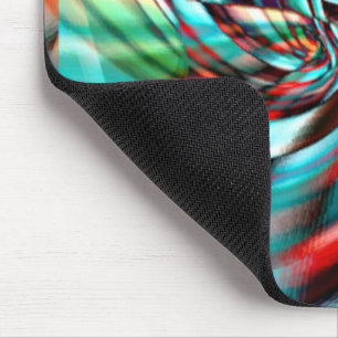 Magnified pixel spiral with hammered glass tone    mouse pad