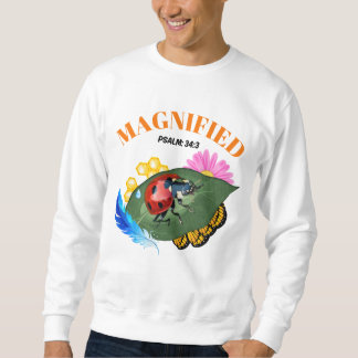 Magnified Psalm 34:3 Christian Ladybug Shirt Bible