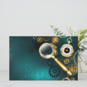 Magnifier in Steampunk Style (Standing Front)