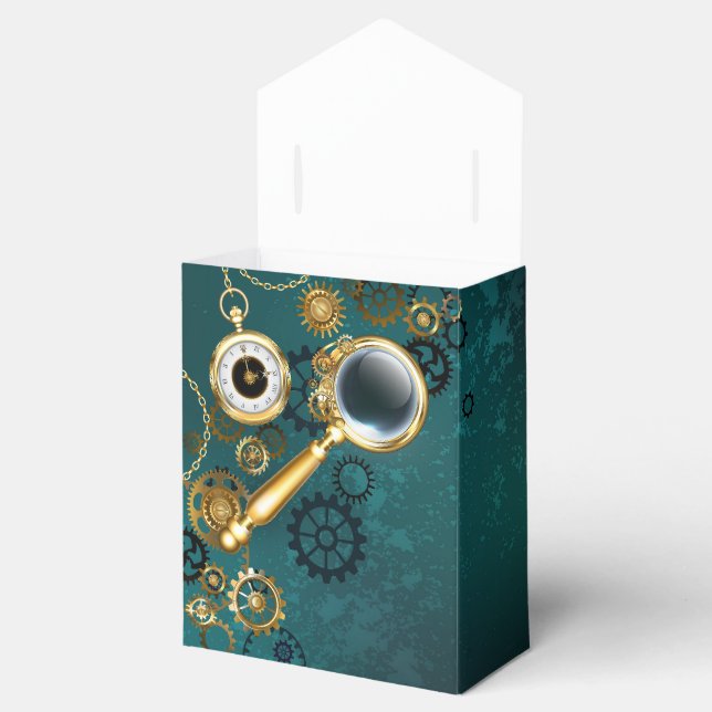 Magnifier in Steampunk Style Favor Boxes (Opened)