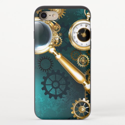 Magnifier in Steampunk Style iPhone 87 Slider Case
