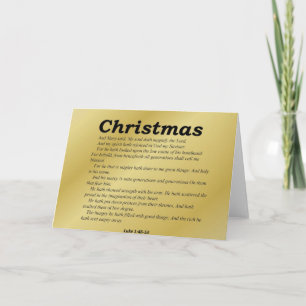 Magnify the Lord Christmas Luke 1-46 Holiday Card