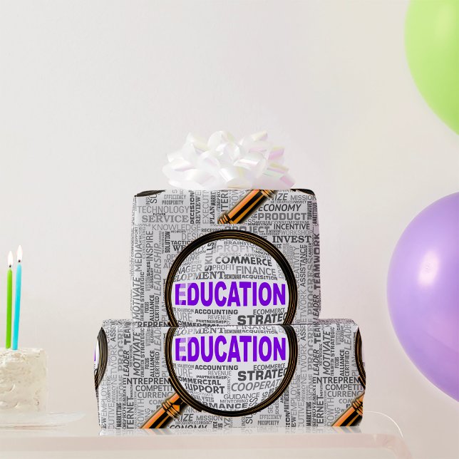 Magnifying Education Wrapping Paper (Creator Uploaded)