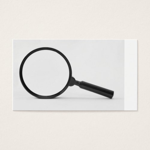 magnifying glass business card template