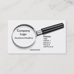 Magnifying Glass Business Card