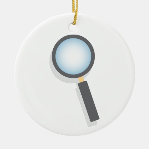 Magnifying Glass Ceramic Ornament