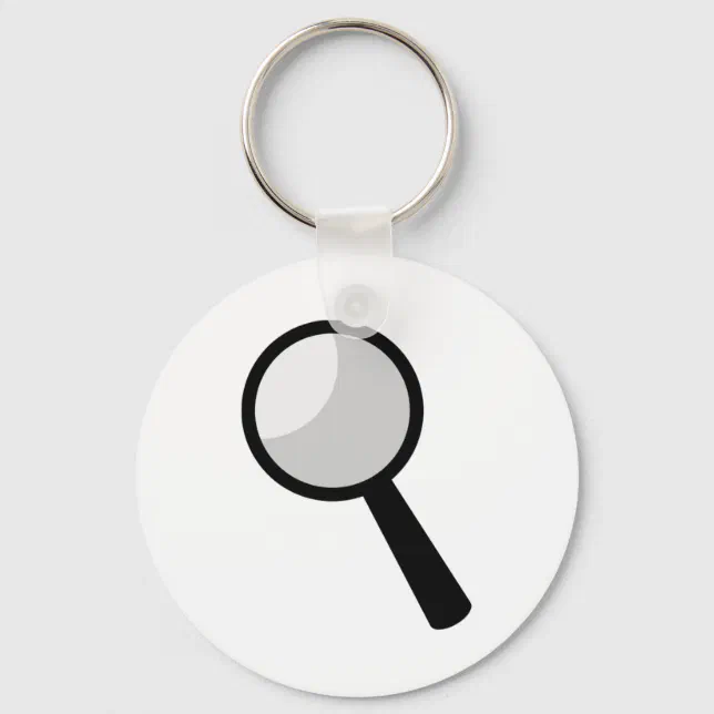 Magnifying Glass Keychain Zazzle