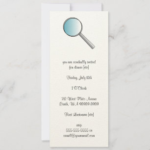 Magnifying Glass Private Investigations Invitation