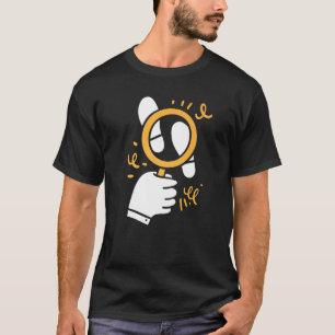 Magnifying Glass Secretive Investigator Private De T-Shirt