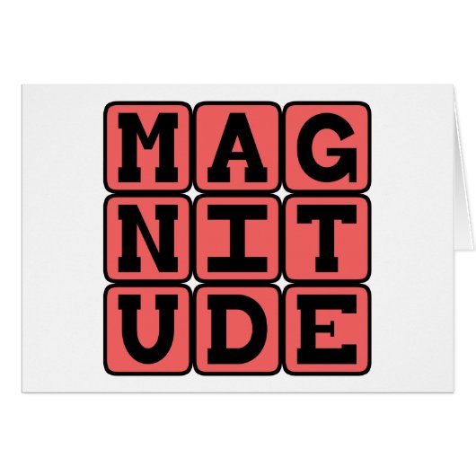 Magnitude, Relative Size (Front Horizontal)