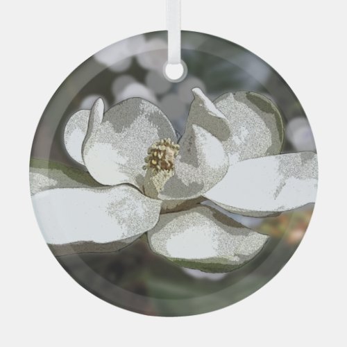 Magnolia 2760 glass ornament