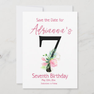 Magnolia 7th Birthday Save The Date