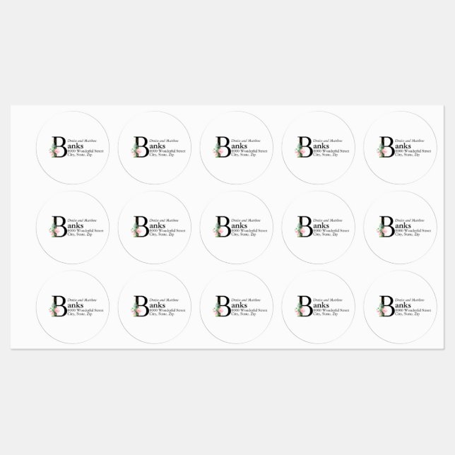 Magnolia Address Label (Sheet)
