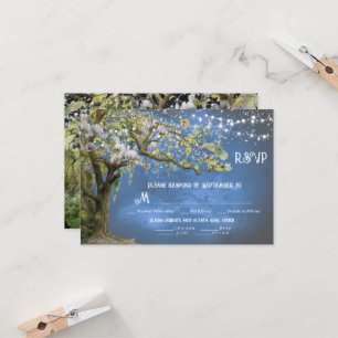 Magnolia and Moss Wedding RSVP Meal Choice Card