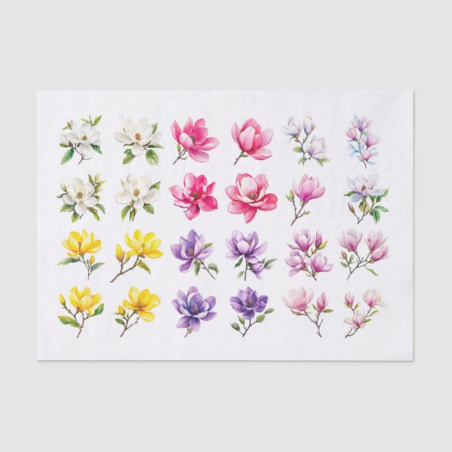 Magnolia Assortment Decoupage Paper (Front)