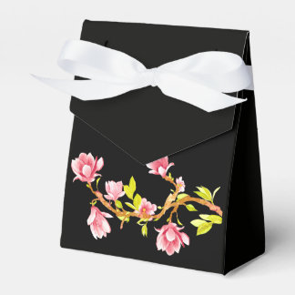 Magnolia Black Favor Boxes