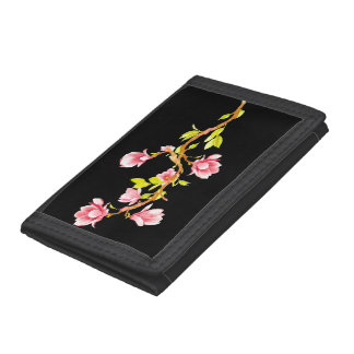 Magnolia Black Tri-fold Wallet