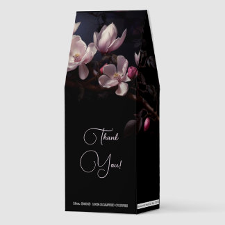 Magnolia Black Wedding Thank You Roasted Coffee