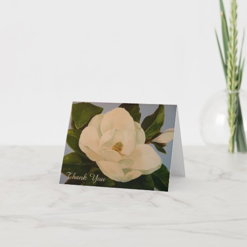 Magnolia Bloom Thank You Card