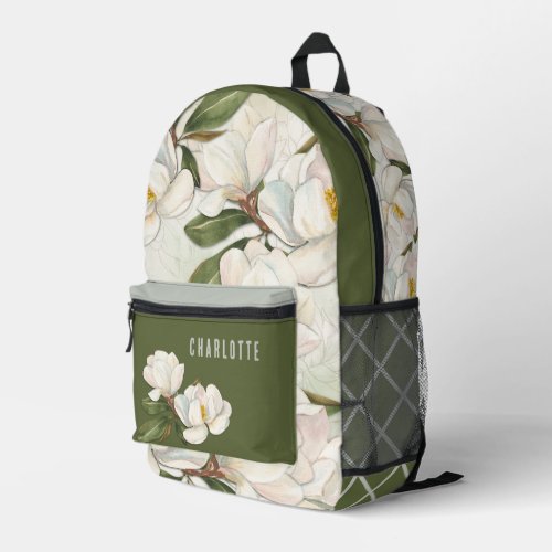 Magnolia Blooms Personalized Backpack