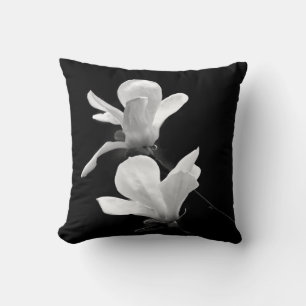 Magnolia Blooms Throw Pillow