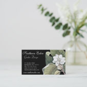 Magnolia Blossom Business Card - Garden Designer (Standing Front)