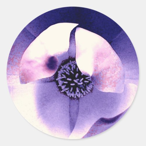 Magnolia Blossom Classic Round Sticker