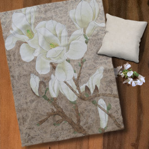 Magnolia Blossom Fleece Blanket