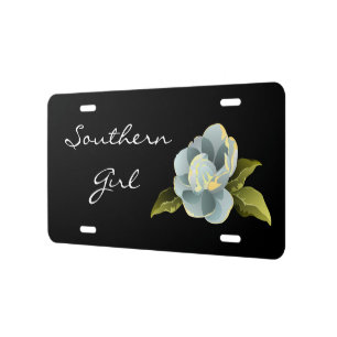 Magnolia Blossom License Plate