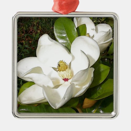 Magnolia Blossom Metal Ornament