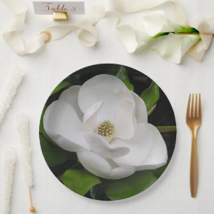 Magnolia Blossom Paper Plates