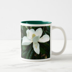 Magnolia Blossom Two-Tone Coffee Mug