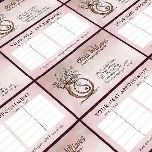 Magnolia Blossom Yin Yang Tree Business Card