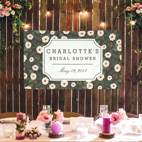 Magnolia Blossoms Bridal Shower Banner