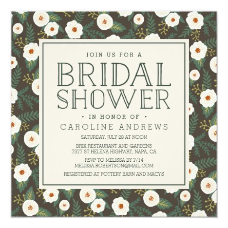Magnolia Blossoms Bridal Shower Invitation