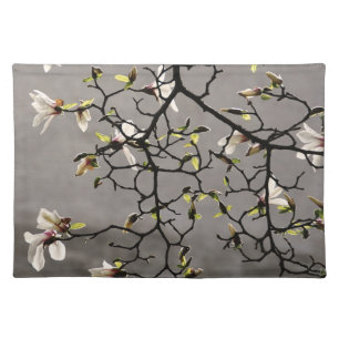 Magnolia Blossoms Cloth Placemat