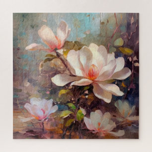 Magnolia Blossoms Fine Art Jigsaw Puzzle