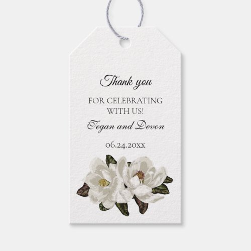 Magnolia blossoms  gift tags
