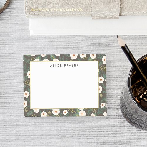 Magnolia Blossoms Personalized Post_it Notes