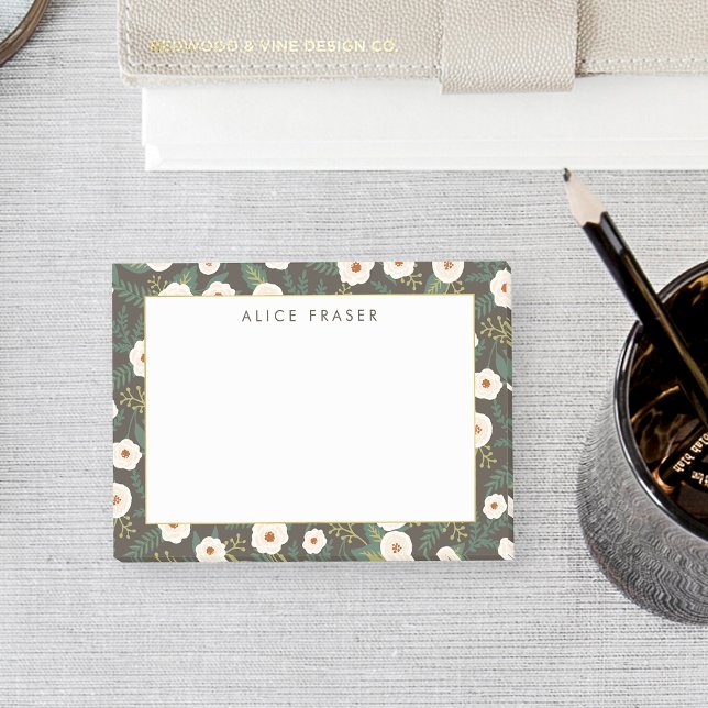Magnolia Blossoms Personalized Post-it Notes (Creator Uploaded)