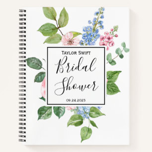 Magnolia Bridal Shower Gift List Notebook